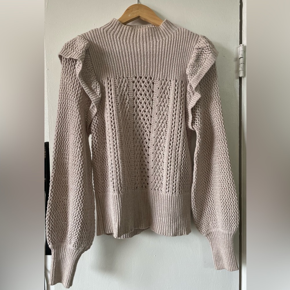 Ruffle Sleeve Sweater